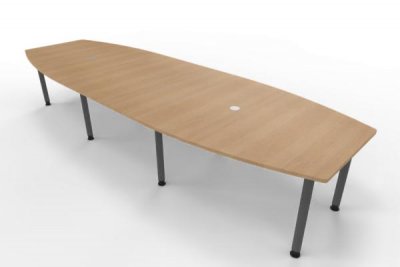 Konferenztisch Multi 400x130 cm Eiche-Grafit