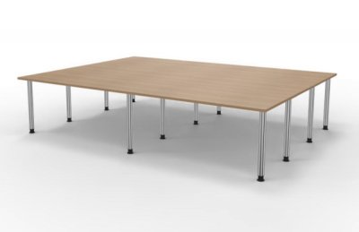 Konferenztisch 320 x 240 cm  für 14-16 Personen Eiche