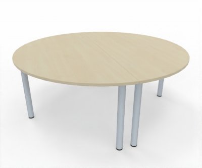 Konferenztisch TEN rund 180 cm 2teilig Dekor Ahorn