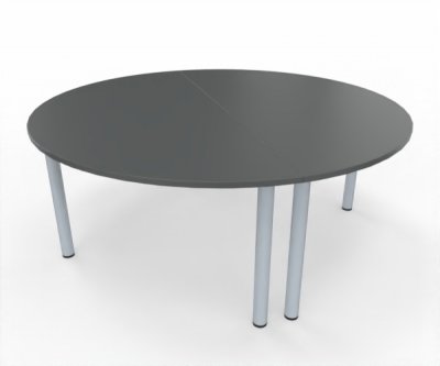 Konferenztisch TEN rund 180 cm 2teilig Dekor Onyx