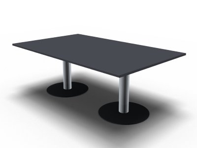 Konferenztisch Meetingtisch TEN 200x120cm  onyxgrau