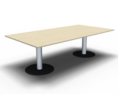 Konferenztisch Meetingtisch TEN 240x120cm rechteckig Ahorn