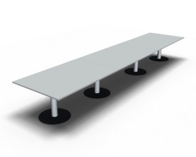 Konferenztisch TEN 540 cm Lichtgrau