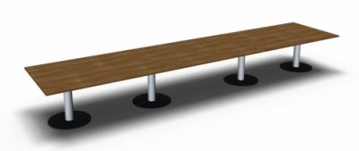 Konferenztisch TEN 540 cm Nussbaum