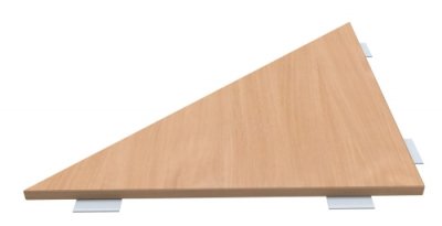 Verkettungsplatte ONE Dreieck 90 Grad buche