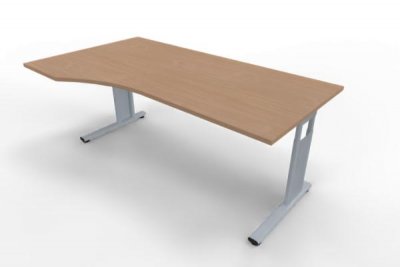 PC-Schreibtisch Mega links 180x100 cm Buche