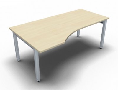 PC-Schreibtisch ONE 180 cm links Ahorn