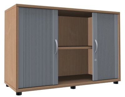 Querrollladenschrank TEN 2 OH, 120 cm Buche
