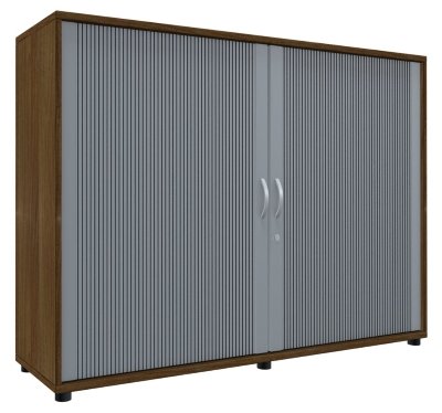 Querrollladenschrank TEN 3 OH 160 cm breit Nussbaum