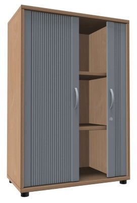 Querrollladenschrank TEN 3 OH, 80 cm Buche