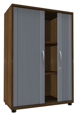 Querrollladenschrank TEN 3 OH, 80 cm Nussbaum