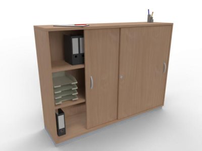Raumteilerschrank TEN als Stehtheke 160 cm Buche