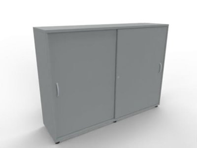 Raumteilerschrank TEN als Stehtheke 160 cm Lichtgrau