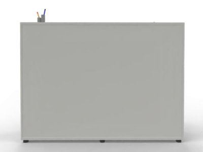 Raumteilerschrank TEN als Stehtheke 160 cm Weiß