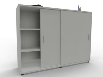 Raumteilerschrank TEN als Stehtheke 160 cm Weiß