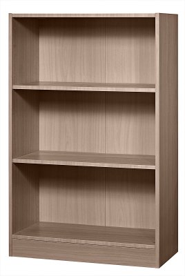 Regal Klassik 3 Ordnerhöhen breit Nussbaum