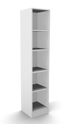 Regal Klassik 5 OH 40 cm breit Weiss