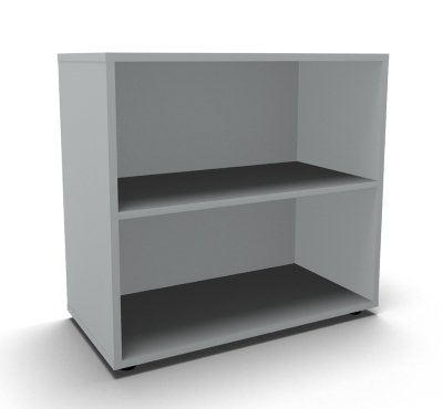 Aktenregal Mega 2OH 80 cm breit Lichtgrau