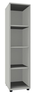 Regal TEN 4 OH, 40 cm breit weiß
