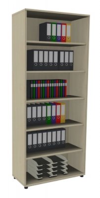 Regal TEN 6 OH, 100 cm breit ahorn