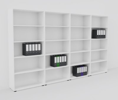 Regalwand Basis K1 Weiss