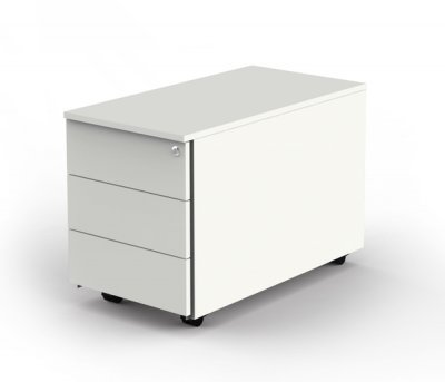 Rollcontainer KM 80 cm tief Weiss