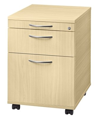 Rollcontainer Multi mit Hängeregister Ahorn