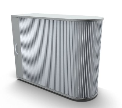 Rollladenschrank Mega 100 cm rechte Seite anstellbar Lichtgrau