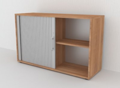 Rollladenschrank Klassik 2 OH Nussbaum