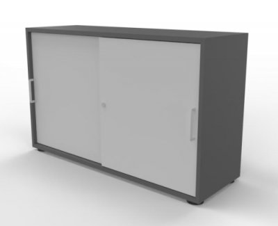 Schiebetürenschrank VH9 2 OH 120 cm Grafit-Lichtgrau