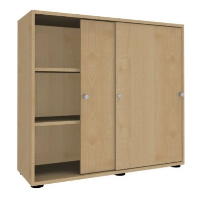 Schiebetürenschrank Master 3 Ordnerhöhen Ahorn