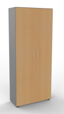 Aktenschrank Basis 5 Ordnerhöhen Grafit-Buche