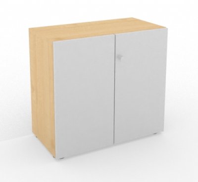 Aktenschrank Master 3 Ordnerhöhen Ahorn/Silber