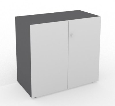 Aktenschrank Master 3 Ordnerhöhen Grafit/Lichtgrau