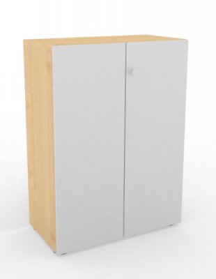 Aktenschrank Master 3 Ordnerhöhen Ahorn/Silber