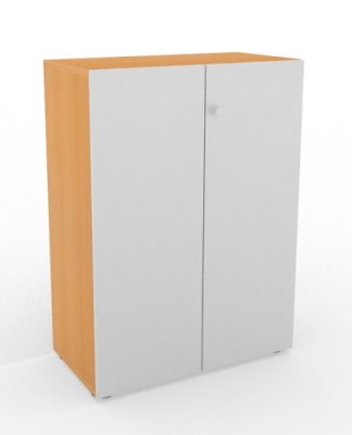Aktenschrank Master 3 Ordnerhöhen Buche/Silber