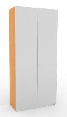 Aktenschrank Master 100 cm breit Buche/Silber