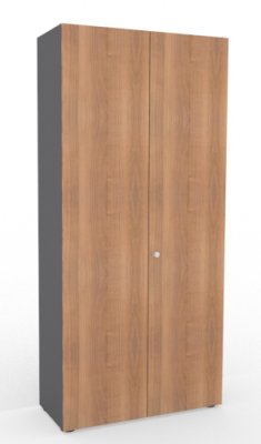 Aktenschrank Master 100 cm breit Grafit/Nussbaum