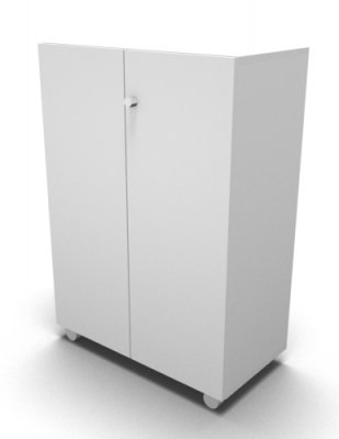 Schrank Master mobil 3 OH Weiss