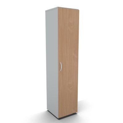 Schrank Mega 5 OH 40 cm breit Lichtgrau Buche