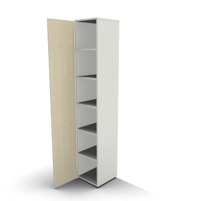 Schrank Mega 6 OH 40 cm breit Weiss Ahorn