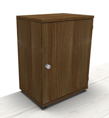 Aktenschrank TEN 2 Ordnerhöhen 60 cm Schloss links Nussbaum