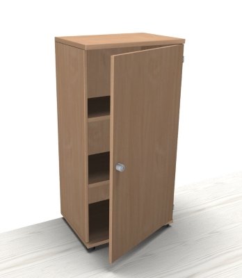 Aktenschrank TEN 3 Ordnerhöhen 60 cm Schloss links Buche