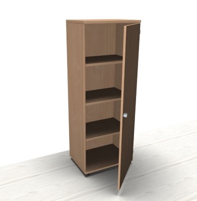 Aktenschrank TEN 4 Ordnerhöhen 60 cm Schloss links Buche