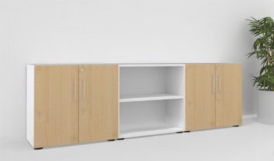 Sideboard VH15 240 cm breit Weiß-Ahorn