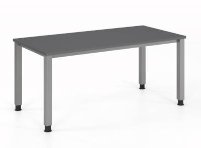 Schreibtisch Quedlinburg 160x80 cm Grafit-Silber