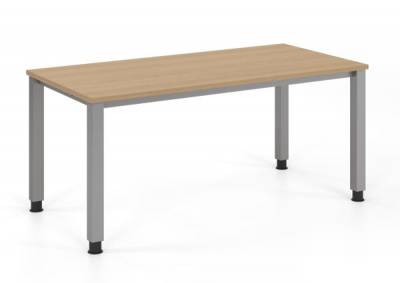 Schreibtisch mit Vierfußgestell 160x80 cm Eiche