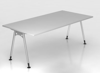 Schreibtisch Aalen 200 cm Lichtgrau