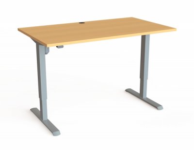 Schreibtisch CS 140x80 cm elektrisch höhenverstellbar Buche