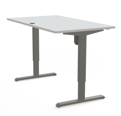 Schreibtisch CS 140x80 cm elektrisch höhenverstellbar Weiß